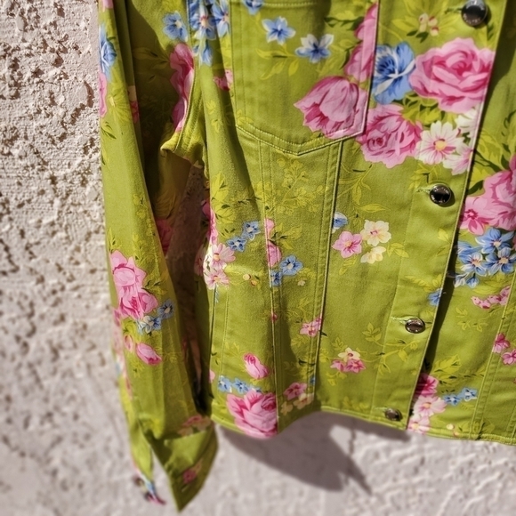 Jones New York Country Long Sleeve Colorful Sz M Jacket - Picture 4 of 13
